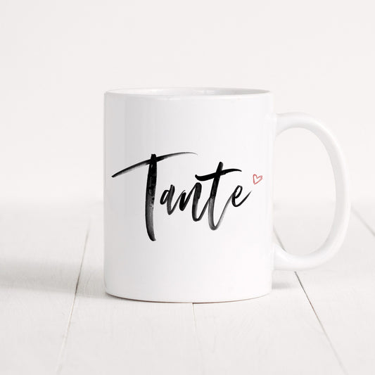 Tante Tasse Keramik Herz Patentante Geschenk