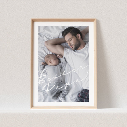 Geschenk Papa Personalisiert | Poster Mit Eigenem Foto & Spruch Personalisierbar