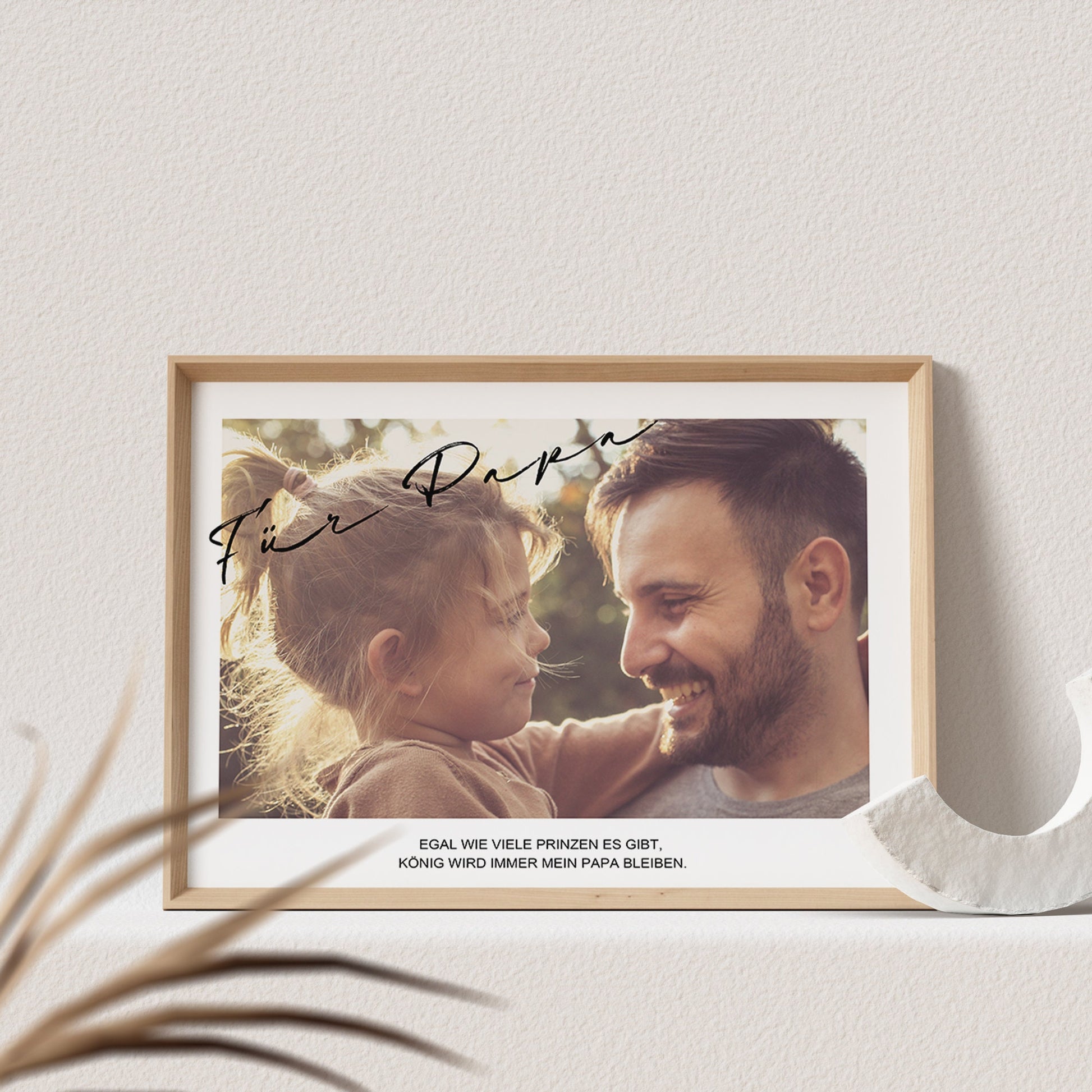 Geschenk Papa Personalisiert | Poster Mit Eigenem Foto & Spruch Personalisierbar