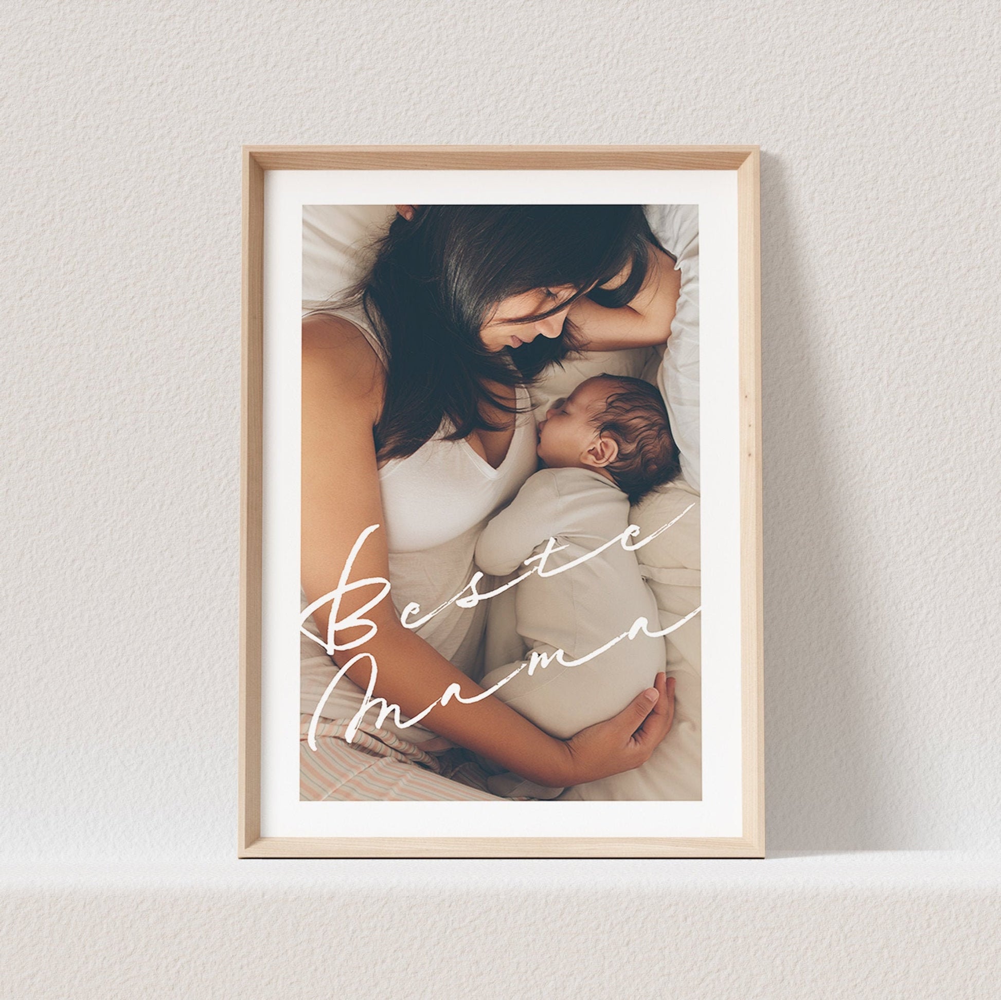 Geschenk Mama Personalisiert | Poster Mit Eigenem Foto & Spruch Personalisierbar