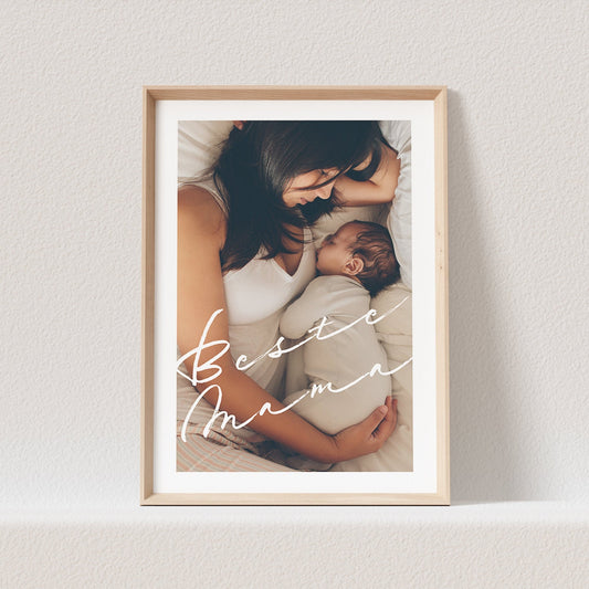 Geschenk Mama Personalisiert | Poster Mit Eigenem Foto & Spruch Personalisierbar