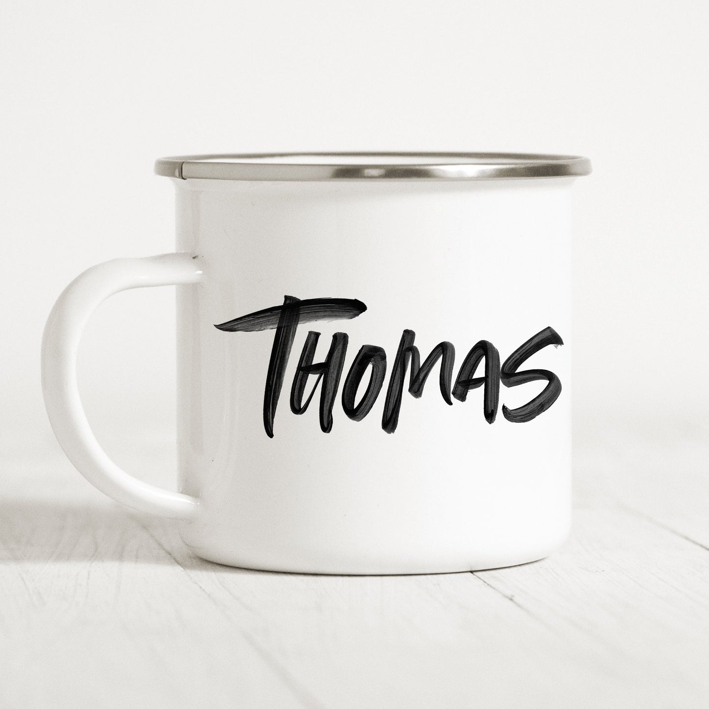 Emaille Tasse Personalisiert Name Namensgeschenk Becher