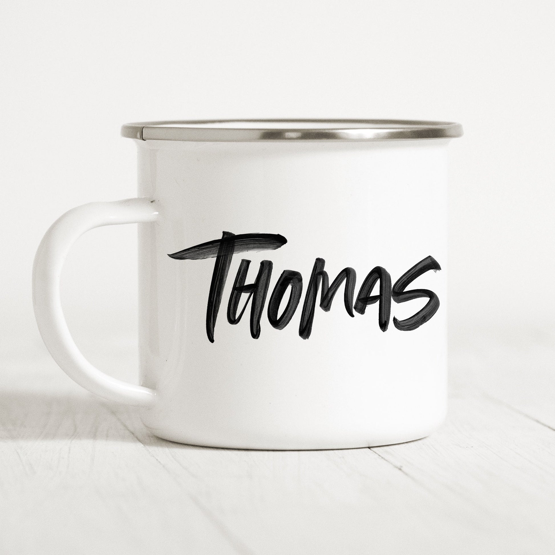 Emaille Tasse Personalisiert Name Namensgeschenk Becher