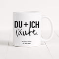 Du Ich Läuft Tasse Personalisiert mit Name + Datum Jahrestag Hochzeitstag Hochzeitsgeschenk