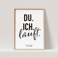 Du Ich Läuft Poster Personalisierbar Hochzeitstag Hochzeitsposter Hochzeitsgeschenk