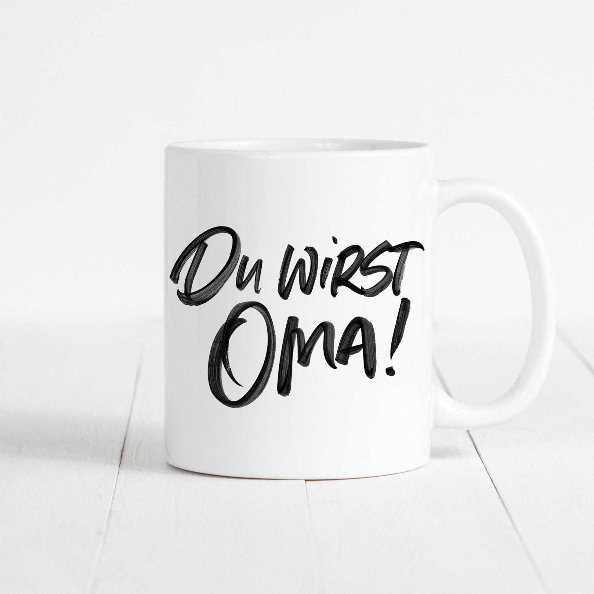Du Wirst Oma Tasse Keramik Werdende Großmutter Schwangerschaft Verkünden Geschenk