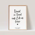 Hand In Hand Ein Leben Lang Poster Personalisierbar Hochzeitstag Hochzeitsposter Hochzeitsgeschenk