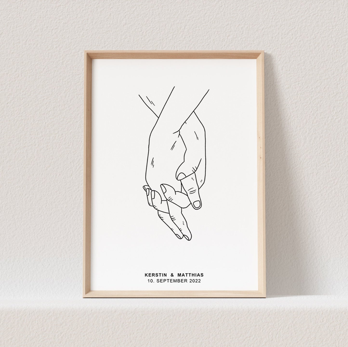 Hand In Hand Poster Hände Bild Personalisierbar Hochzeitstag Hochzeitsposter Hochzeitsgeschenk