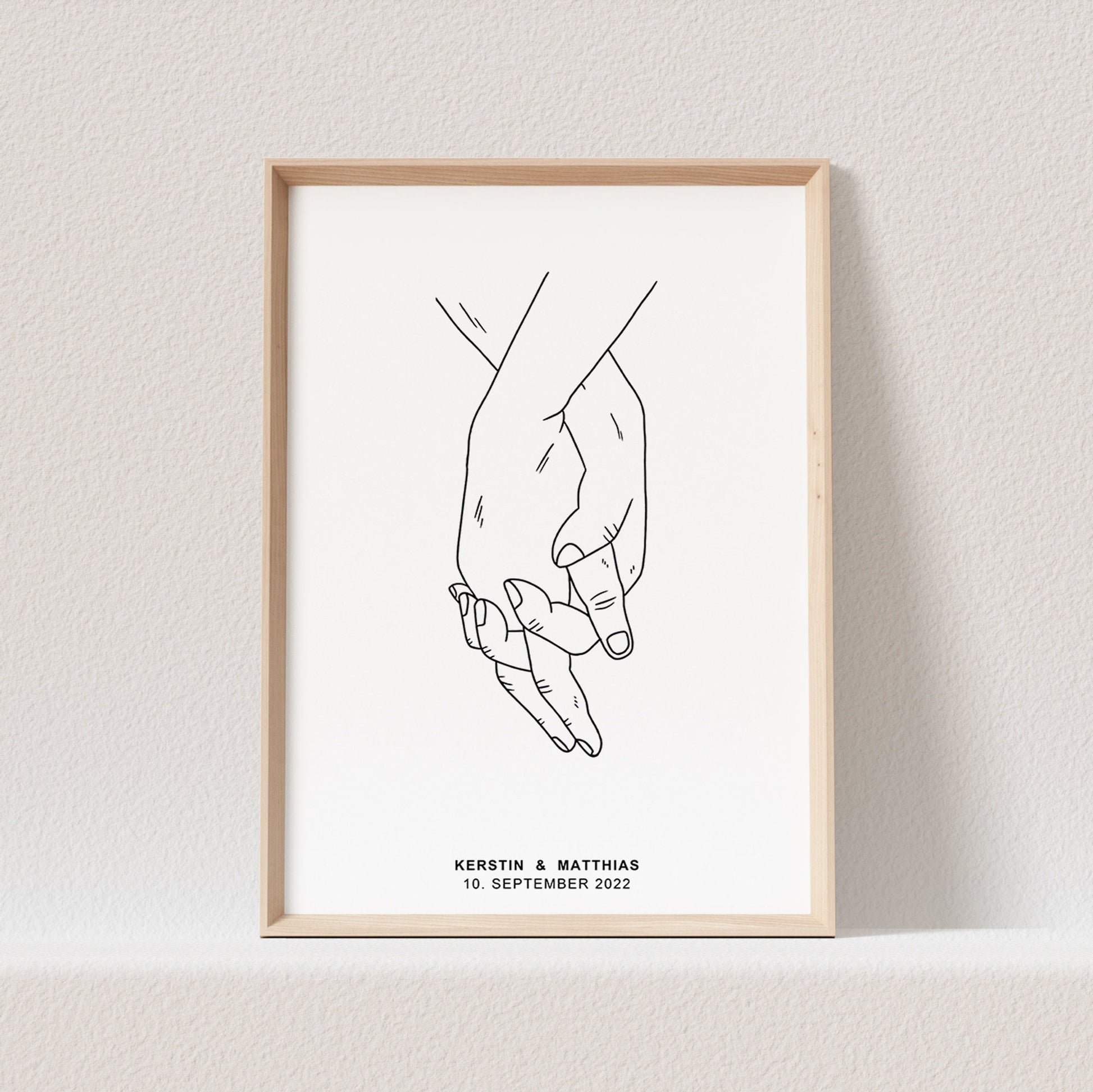 Hand In Hand Poster Hände Bild Personalisierbar Hochzeitstag Hochzeitsposter Hochzeitsgeschenk