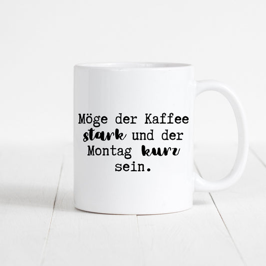 Kaffee Tasse Kaffeebecher Kaffeetasse Lustiger Spruch Montag Arbeit Büro Geschenk
