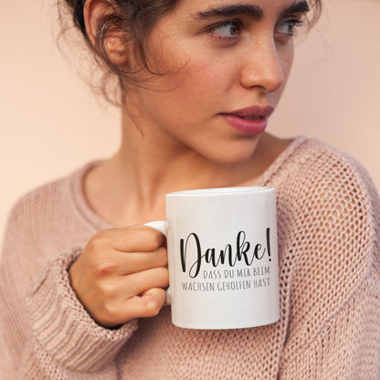 Danke Dass Du Mir Beim Wachsen Geholfen Hast Tasse Erzieherin Personalisiert Regenbogen Kindergärtnerin Geschenk Abschiedsgeschenk