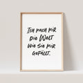 Ich Mach Mir Die Welt Wie Sie Mir Gefällt Poster Bild Kinderzimmer Babyzimmer Deko Spruch