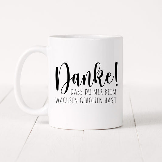 Danke Dass Du Mir Beim Wachsen Geholfen Hast Tasse Erzieherin Abschiedsgeschenk Kindergärtnerin Geschenk