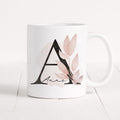 Tasse Personalisiert Namenstasse Buchstabentasse Buchstabe Name Blumen Floral Namensgeschenk