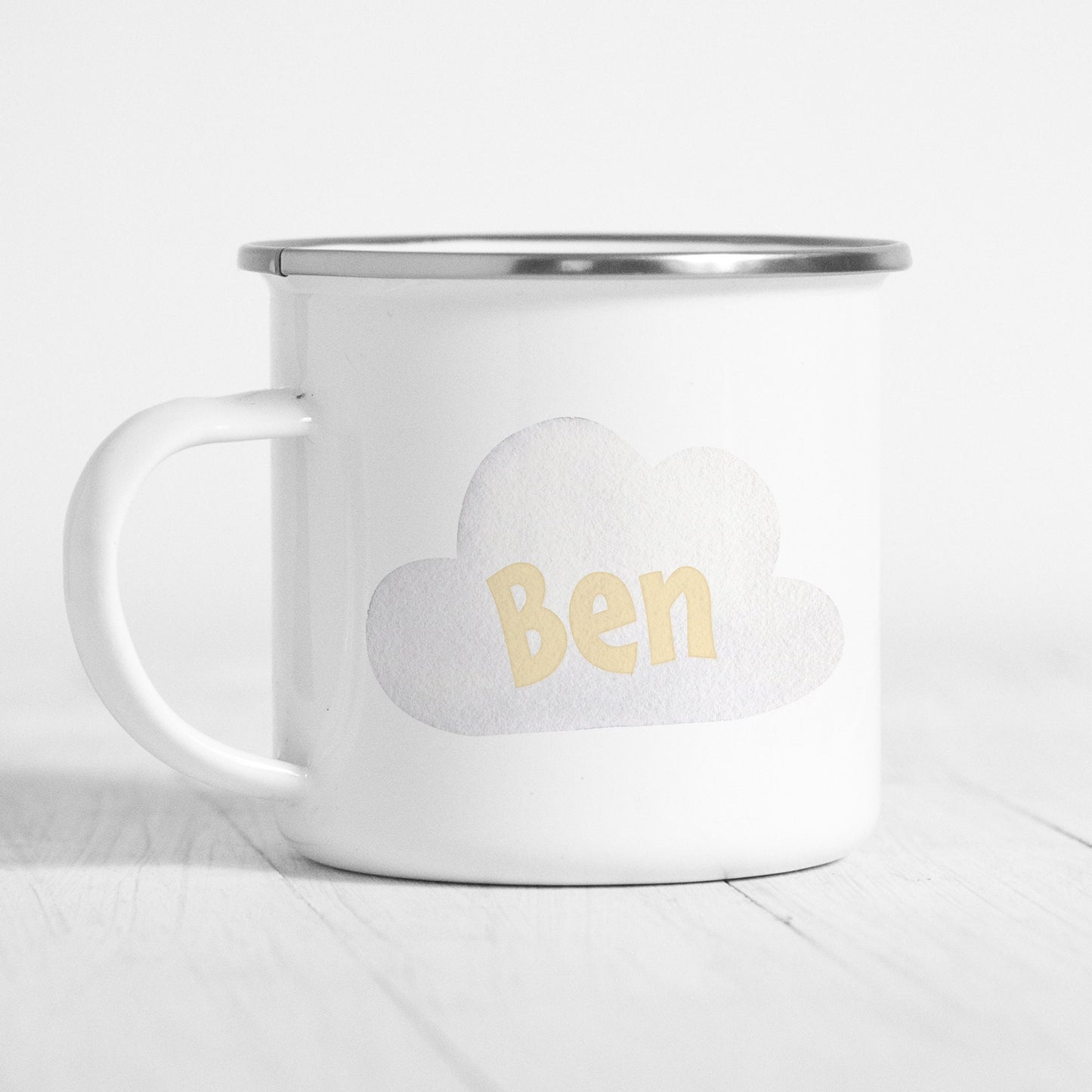 Emaille Tasse Kinder Personalisiert Kranwagen Fahrzeugkran Mobilkran Baufahrzeug Baustelle Kinderbecher Namensgeschenk