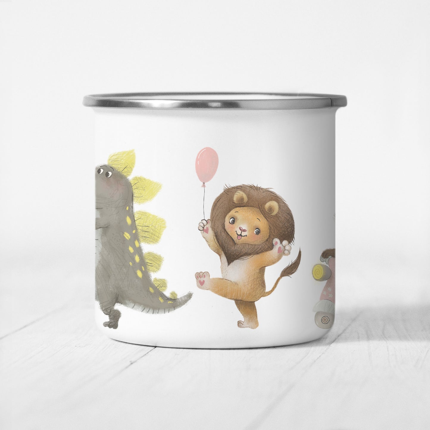 Emaille Tasse Kinder Personalisiert Namenstasse Kindertasse Tiere Personalisiertes Geschenk Namensgeschenk