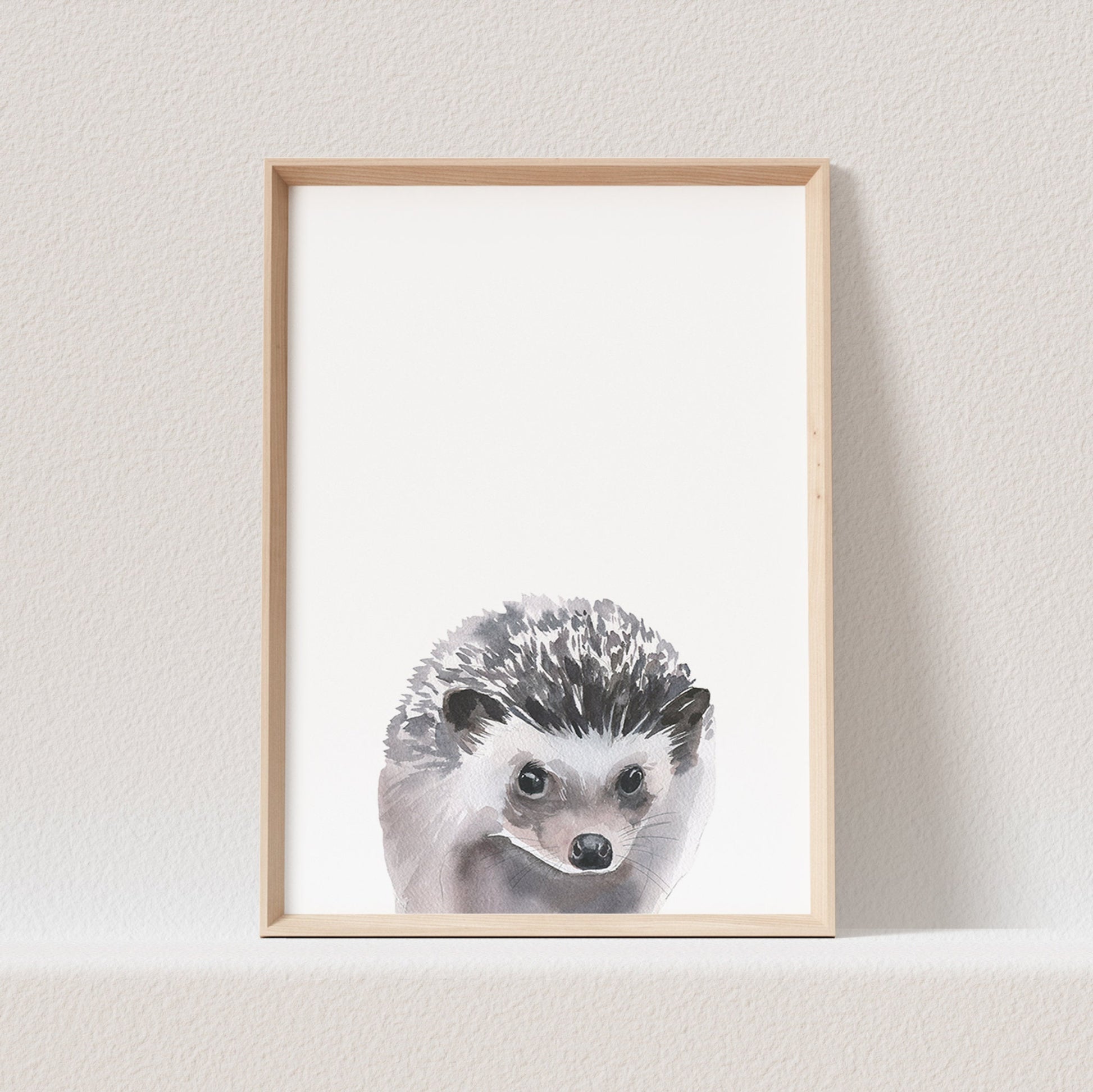Kinderzimmer Poster Igel Baby Waldtiere Tiere Babyzimmer Bild Geschenk