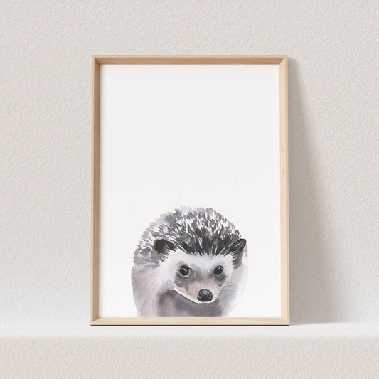 Kinderzimmer Poster Igel Baby Waldtiere Tiere Babyzimmer Bild Geschenk