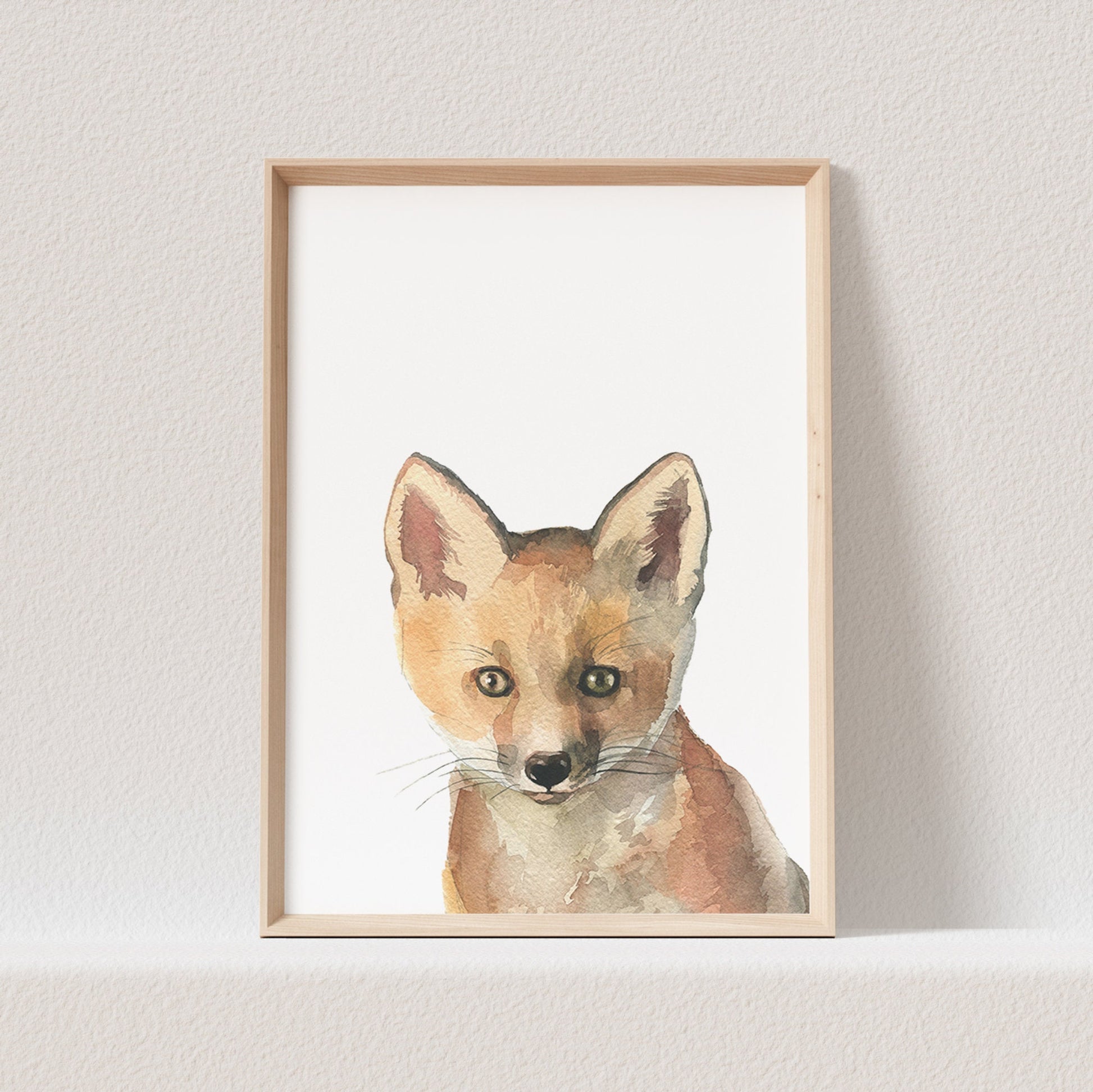 Kinderzimmer Poster Fuchs Baby Waldtiere Tiere Babyzimmer Bild Geschenk