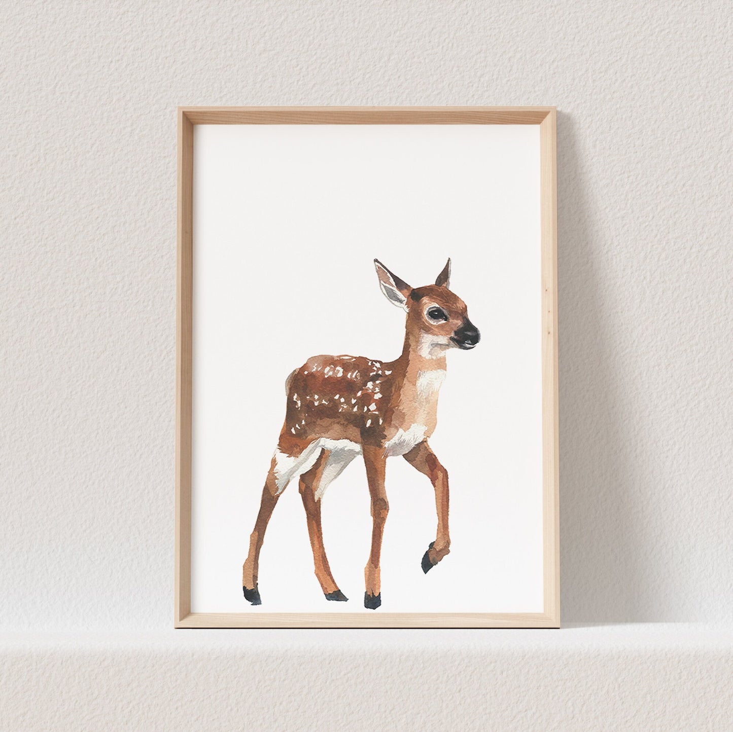 Kinderzimmer Poster Reh Rekitz Baby Waldtiere Tiere Babyzimmer Bild Geschenk