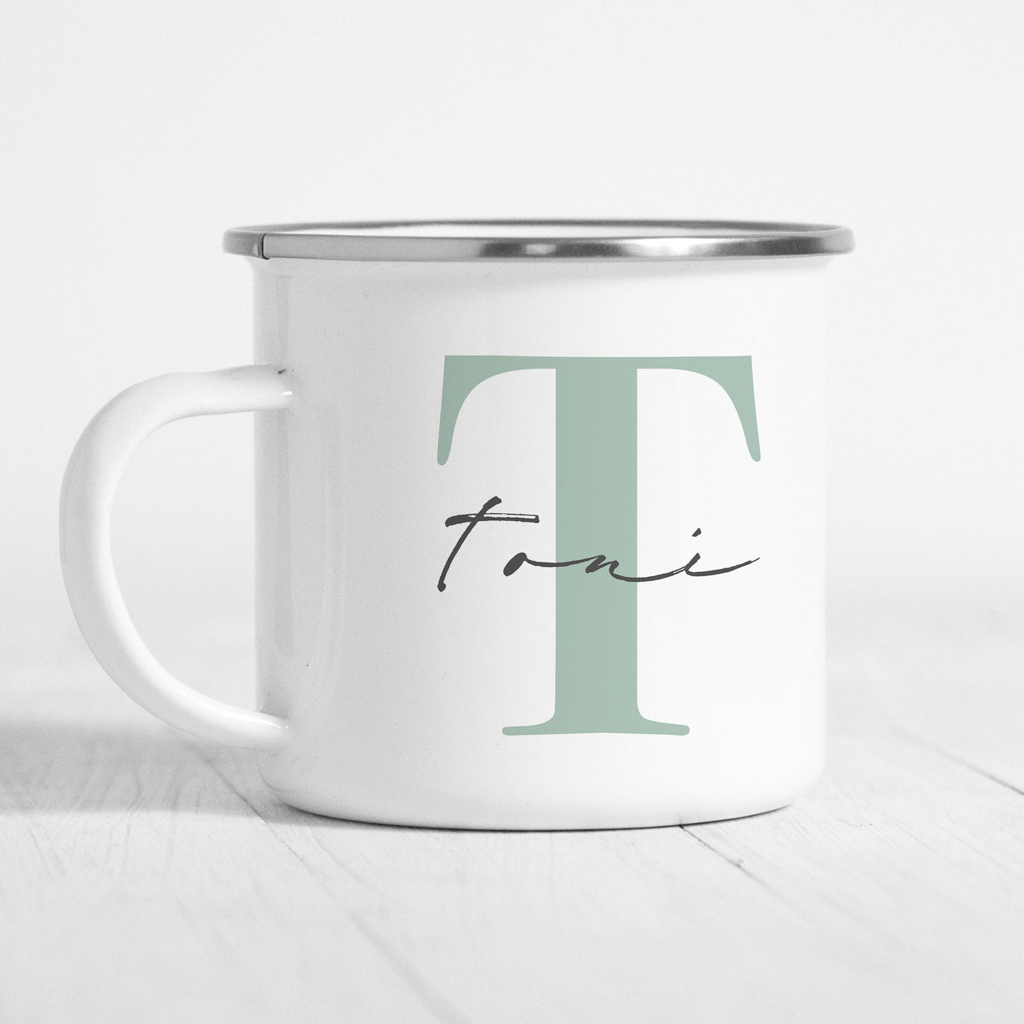 Buchstabentasse Personalisiert Emaille Tasse Buchstabe Name Namenstasse Namensgeschenk