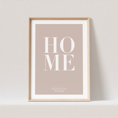 Home Poster Personalisiert Koordinaten Stadt Ort Zu Hause Heimat Personalisiertes Geschenk