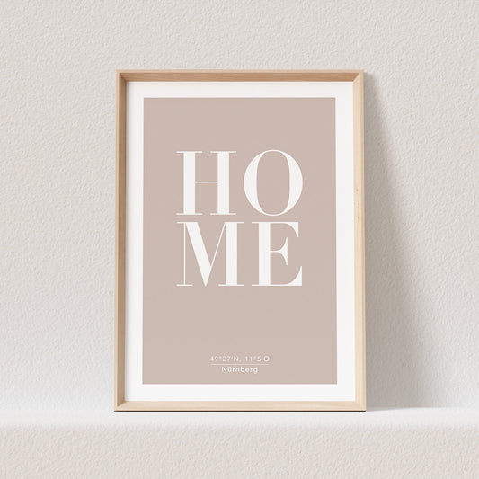 Home Poster Personalisiert Koordinaten Stadt Ort Zu Hause Heimat Personalisiertes Geschenk