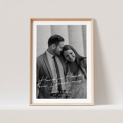 Hochzeitsposter Personalisiert Fotoposter Foto Datum Namen Ort Hochzeit Geschenk Hochzeitstag Hochzeitsgeschenk