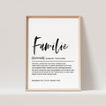 Familie Definition Poster Personalisiert Familienposter Namen Family Geschenk