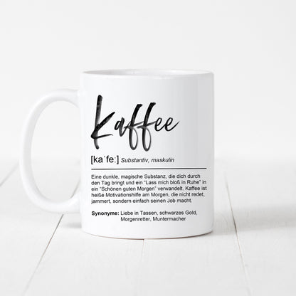 Kaffeetasse Kaffee Definition Tasse Lustiges Geschenk Kaffeetrinker Kaffeeliebhaber