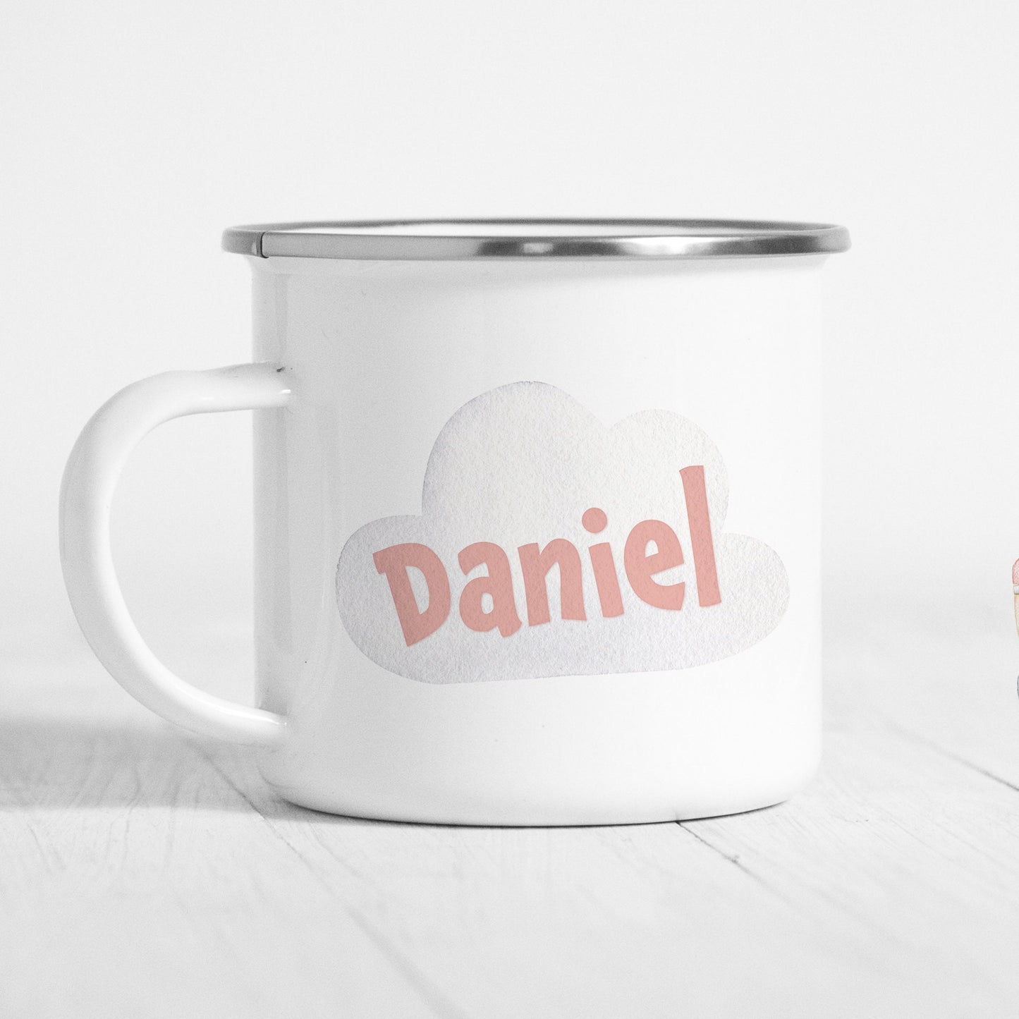 Emaille Tasse Kinder Personalisiert Traktor Trecker Schlepper Baufahrzeug Baustelle Kinderbecher Namensgeschenk