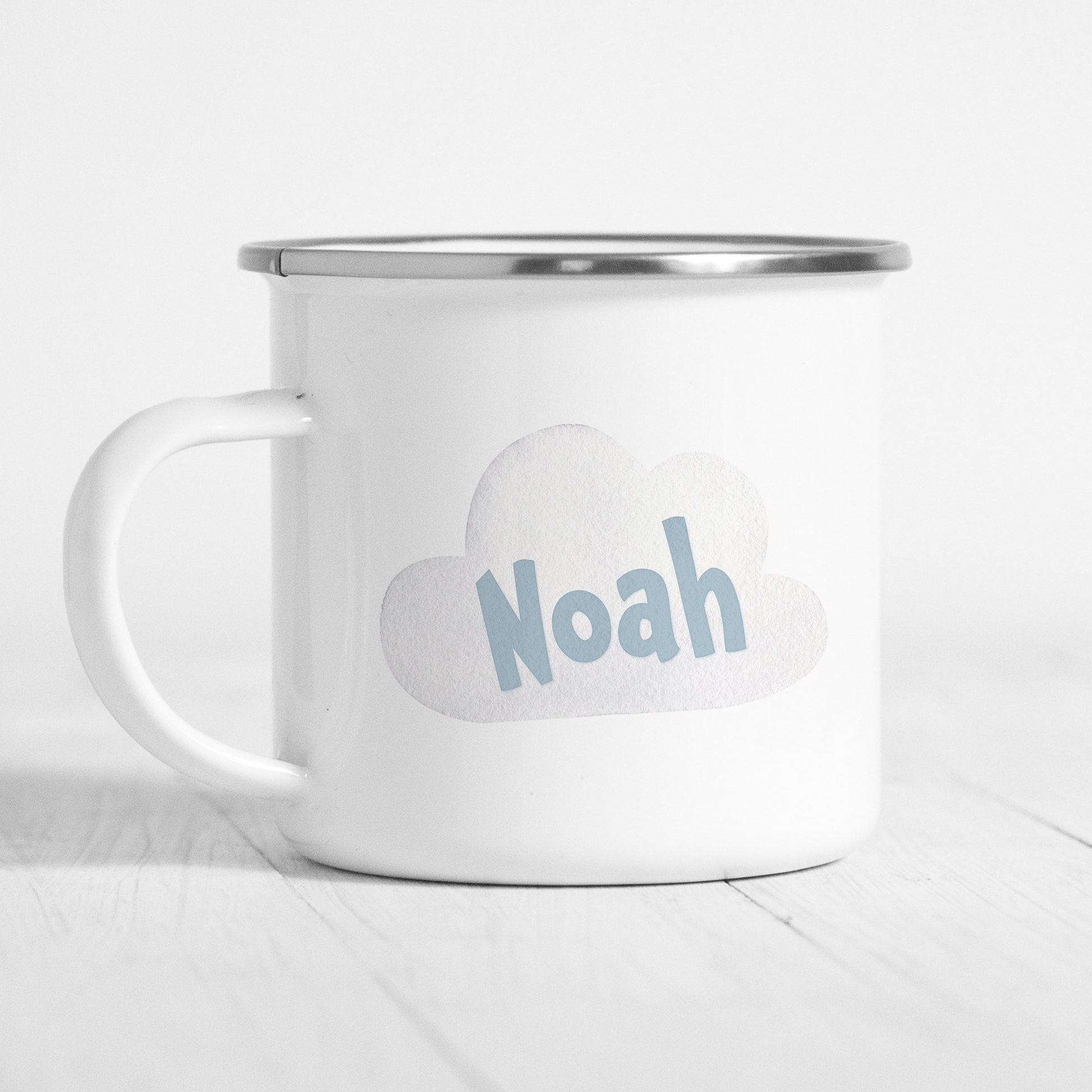 Emaille Tasse Kinder Personalisiert Muldenkipper Sattelkipper Kipplaster Baufahrzeug Baustelle Kinderbecher Namensgeschenk