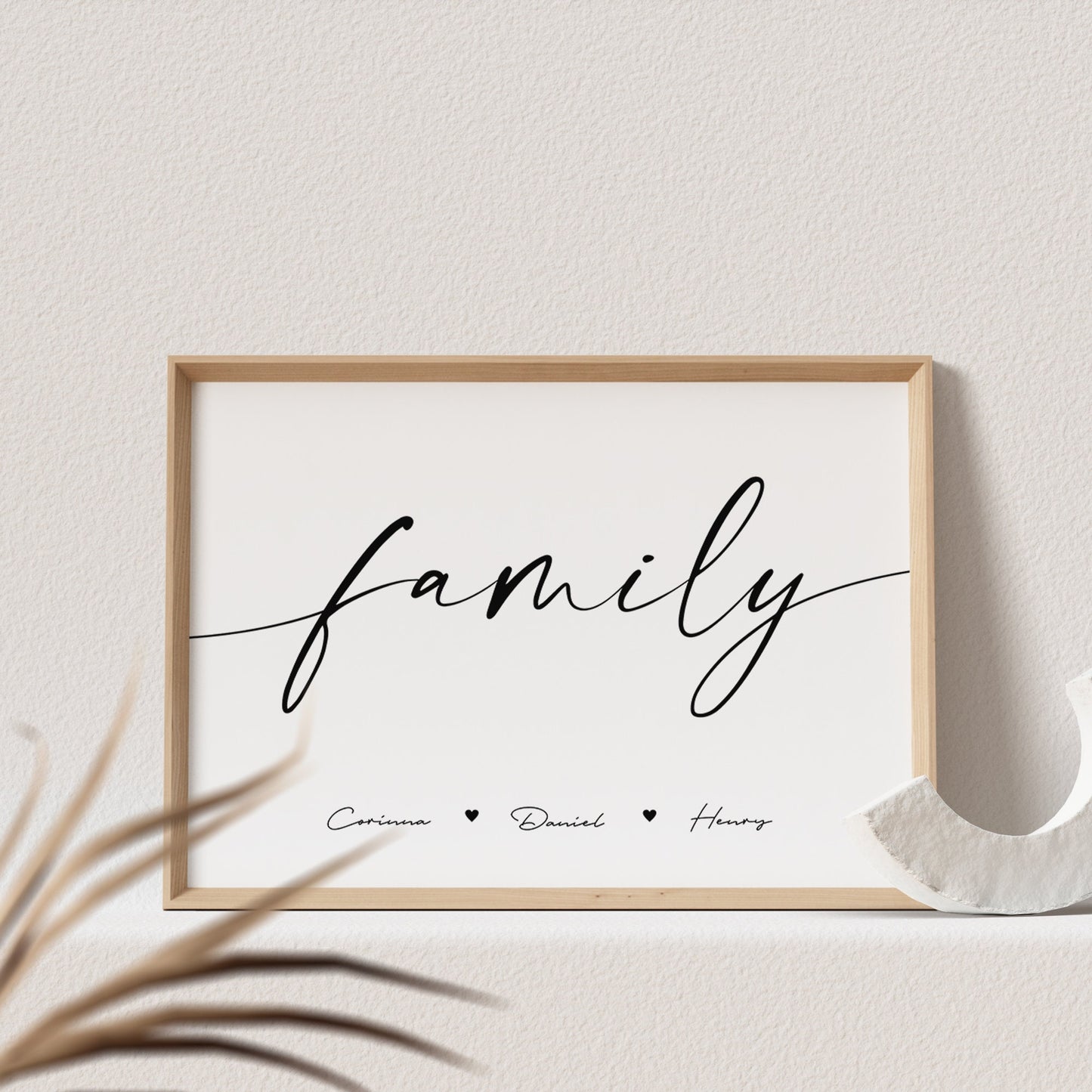 Family Poster Personalisiert Familienposter Familie Bild Hochformat Querformat Geschenk