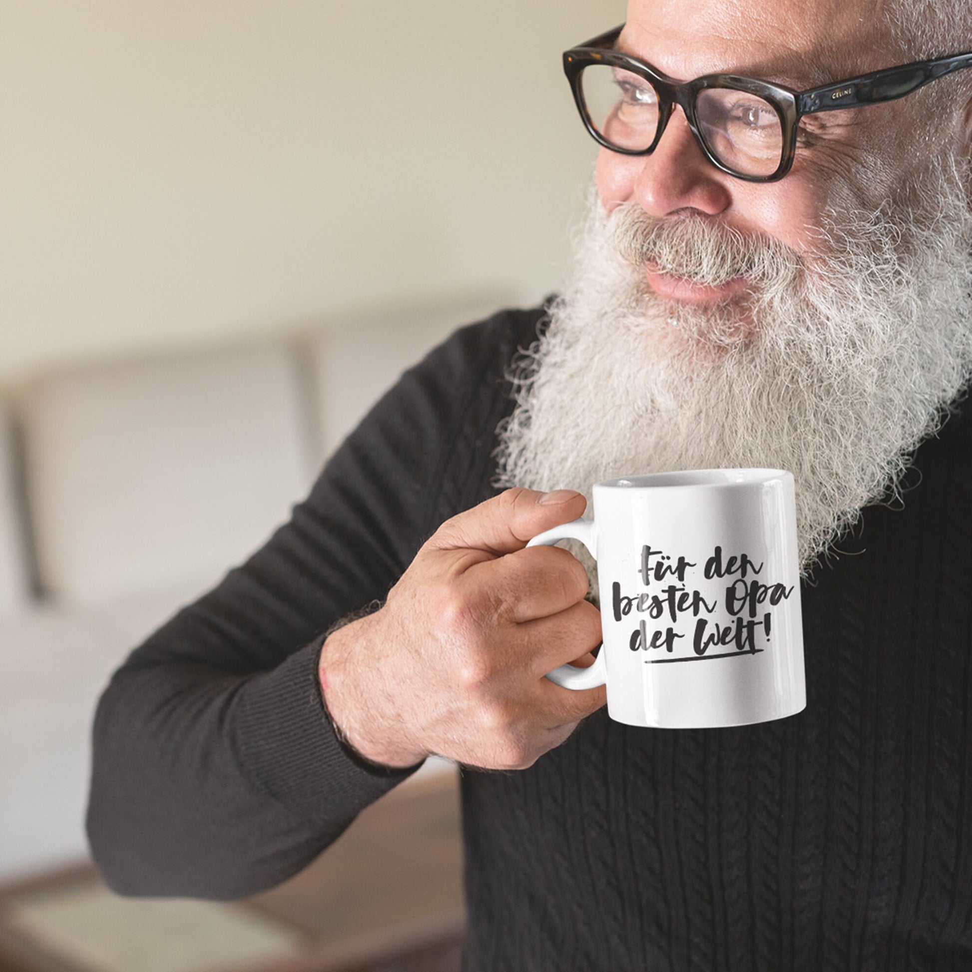 Für Den Besten Opa Der Welt Tasse Keramik Keramiktasse Enkelkind Großvater Geschenk