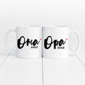 Tassenpaar Oma Opa 2022 Tasse Werdende Großeltern Großmutter Großvater Geschenk Schwangerschaft Verkünden