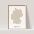 Hochzeitsposter Personalisierbar Koordinaten Deutschlandkarte Geschenk Jahrestag Hochzeitstag Hochzeitsgeschenk