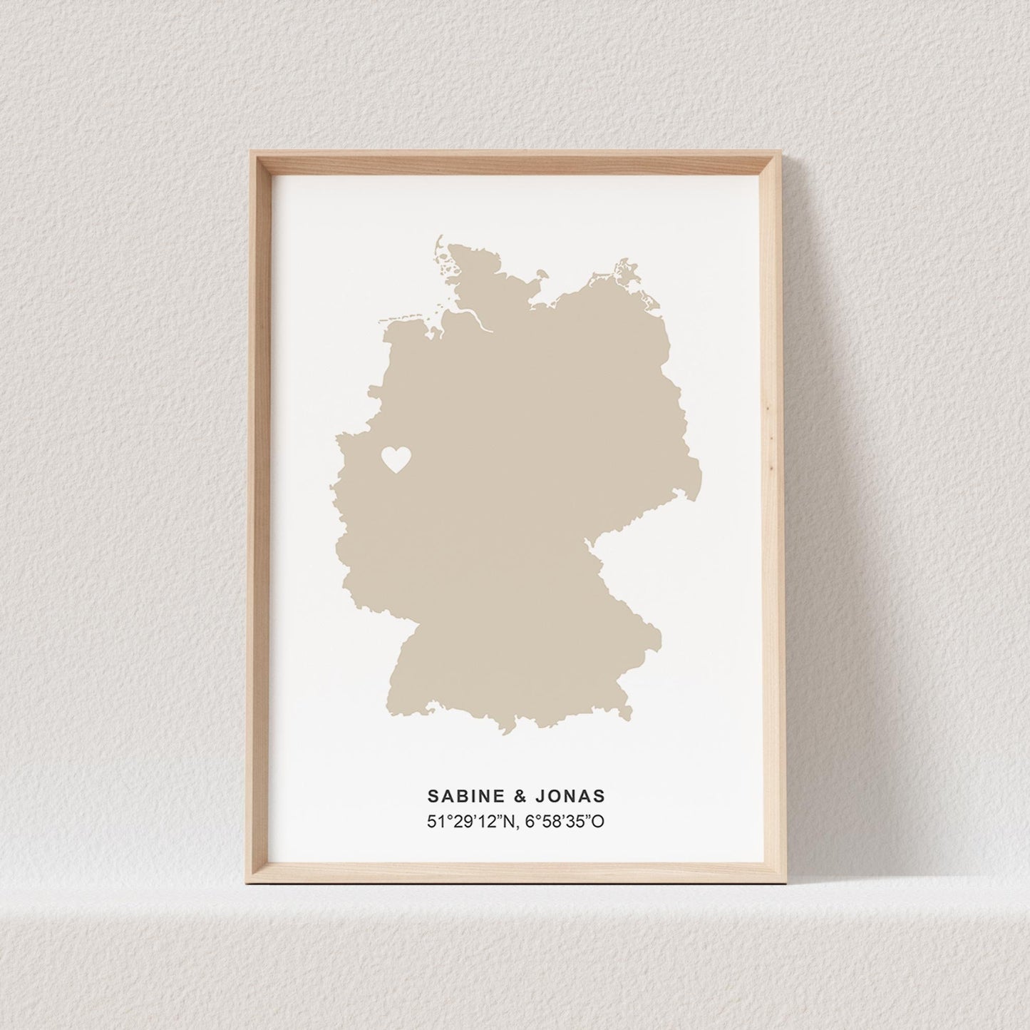 Hochzeitsposter Personalisierbar Koordinaten Deutschlandkarte Geschenk Jahrestag Hochzeitstag Hochzeitsgeschenk