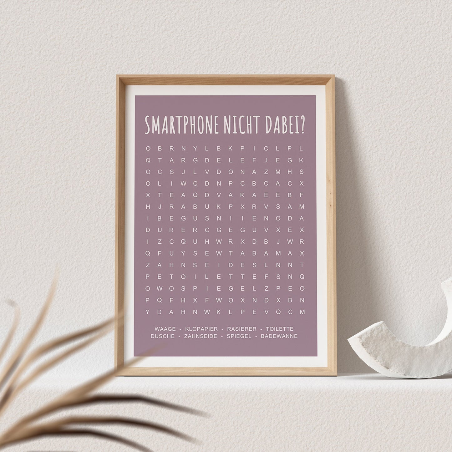 Suchsel Poster Farbig Badezimmer Suchbild Lustiges Rätsel Gäste WC Bild Toilette Gästebad Bad Geschenk zum Einzug