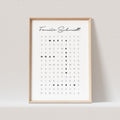 Suchsel Familienposter Personalisiert Familie Poster Buchstabenrätsel Kreuzworträtsel Bild Geschenk