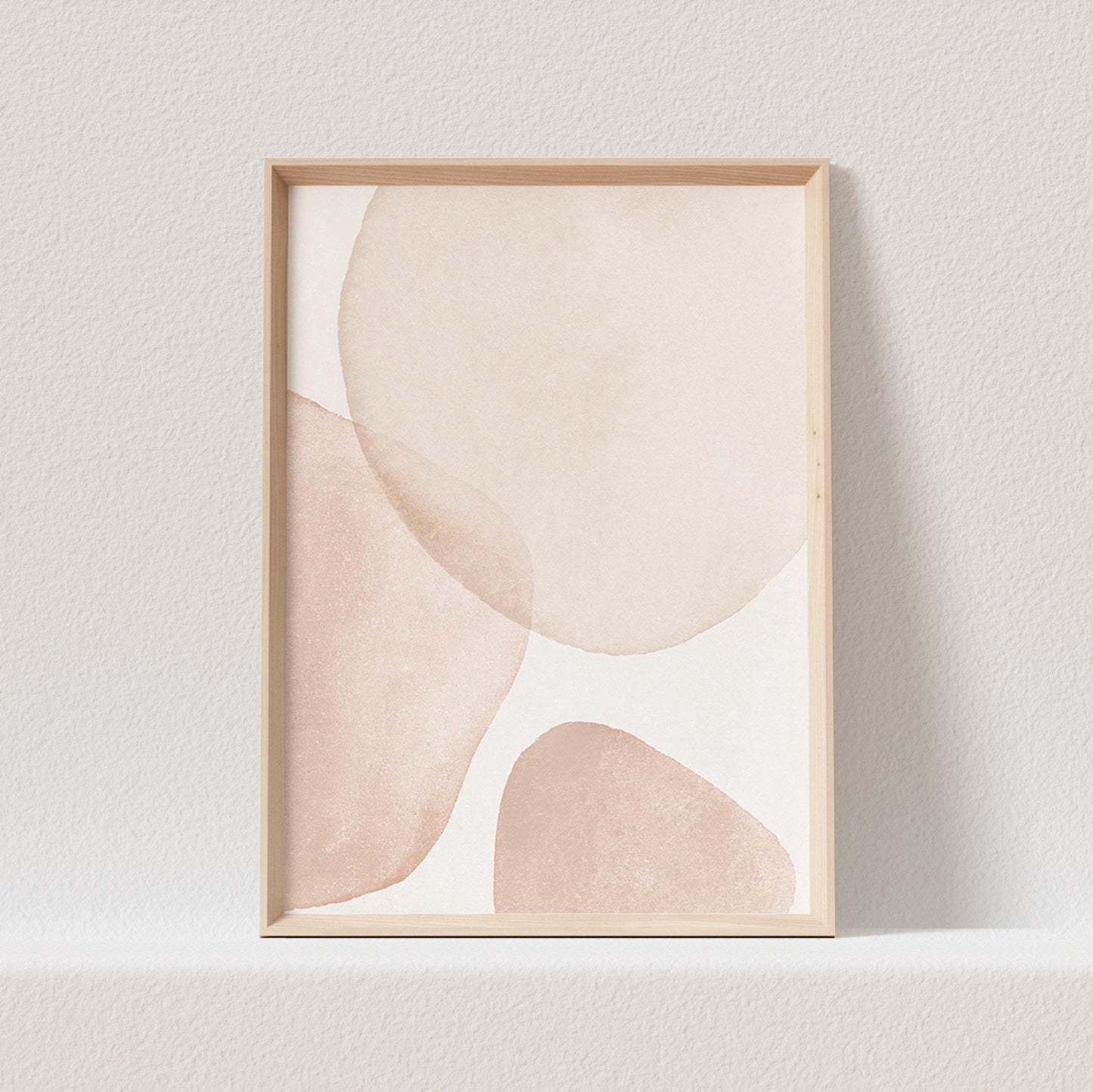 Boho Poster Beige Minimalistisch Print Abstrakter Kunstdruck Nordisches Bild Wandkunst Wanddeko