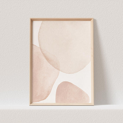 Boho Poster Beige Minimalistisch Print Abstrakter Kunstdruck Nordisches Bild Wandkunst Wanddeko