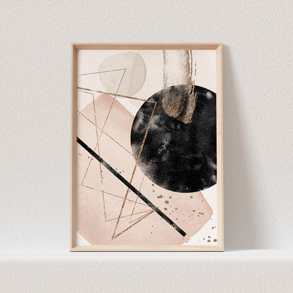 Boho Poster Beige Minimalistisch Print Abstrakter Kunstdruck Nordisches Bild Wandkunst Wanddeko