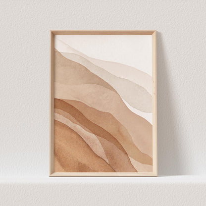 Boho Poster Beige Minimalistisch Print Abstrakter Kunstdruck Nordisches Bild Wandkunst Wanddeko