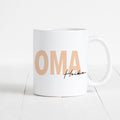 Oma Tasse Keramik Personalisiert mit Namen Verschiedene Farben Großmutter Geschenk Geburtstag Muttertag Muttertagsgeschenk