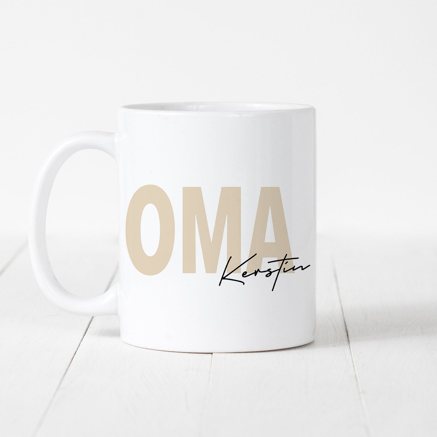 Oma Tasse Keramik Personalisiert mit Namen Verschiedene Farben Großmutter Geschenk Geburtstag Muttertag Muttertagsgeschenk