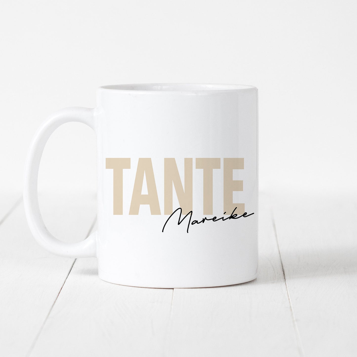 Tante Tasse Keramik Personalisiert mit Namen Verschiedene Farben Tabte Geschenk Personalisiert Geburtstag