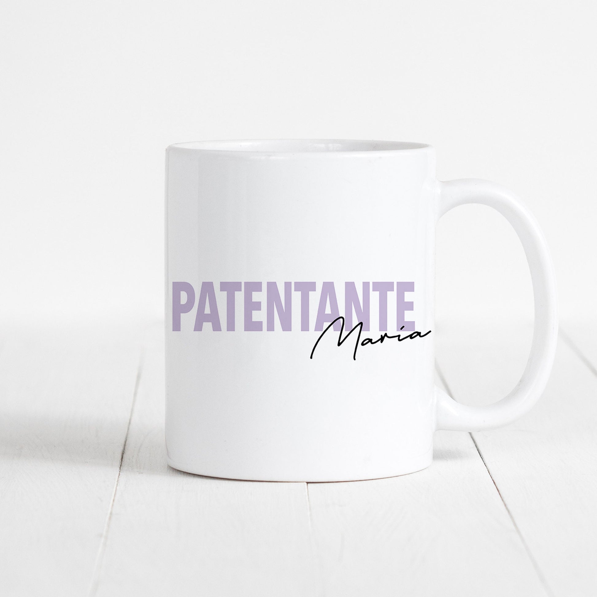 Patentante Tasse Keramik Personalisiert mit Namen Verschiedene Farben Patentante Geschenk Personalisiert Geburtstag