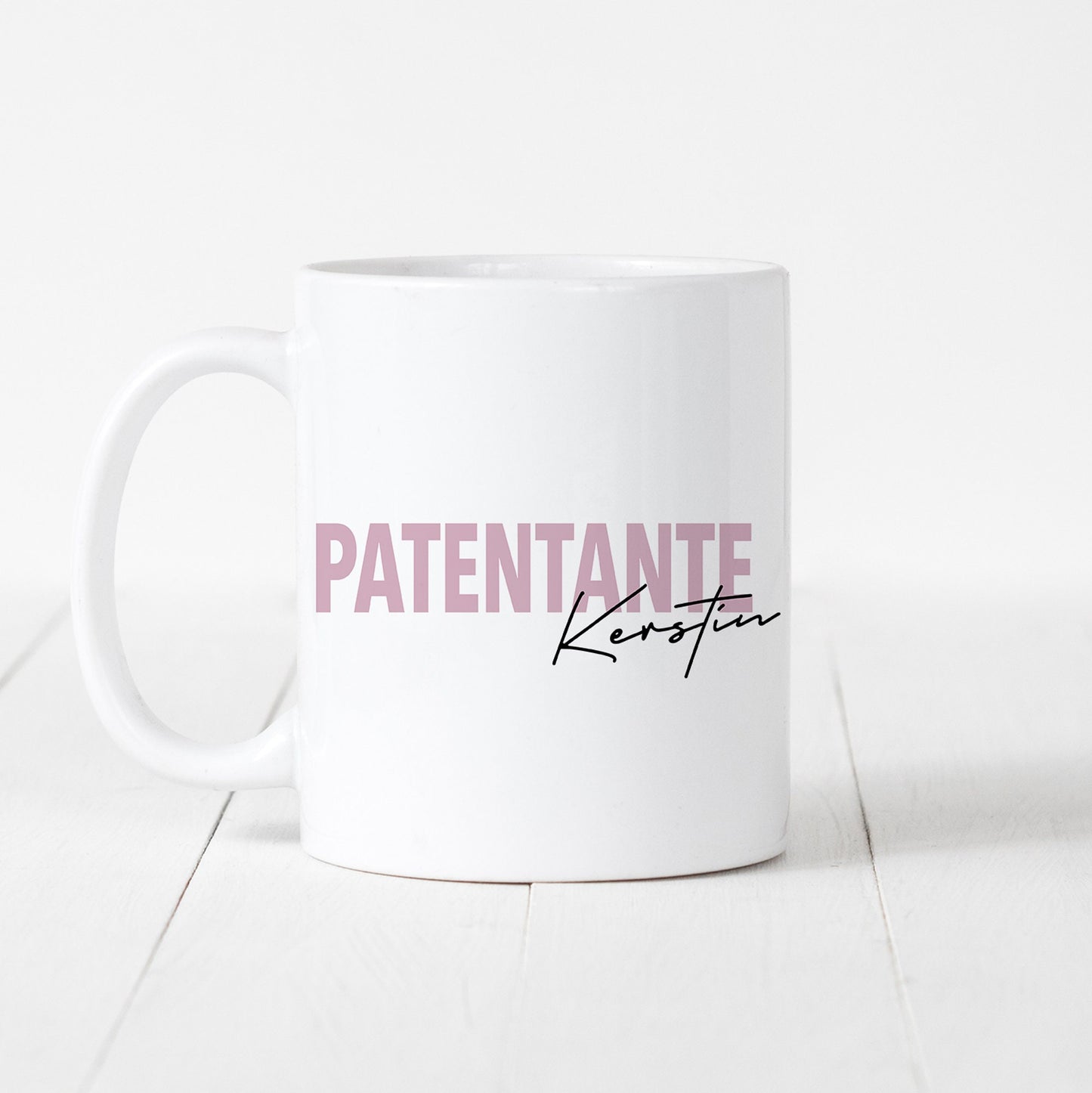 Patentante Tasse Keramik Personalisiert mit Namen Verschiedene Farben Patentante Geschenk Personalisiert Geburtstag