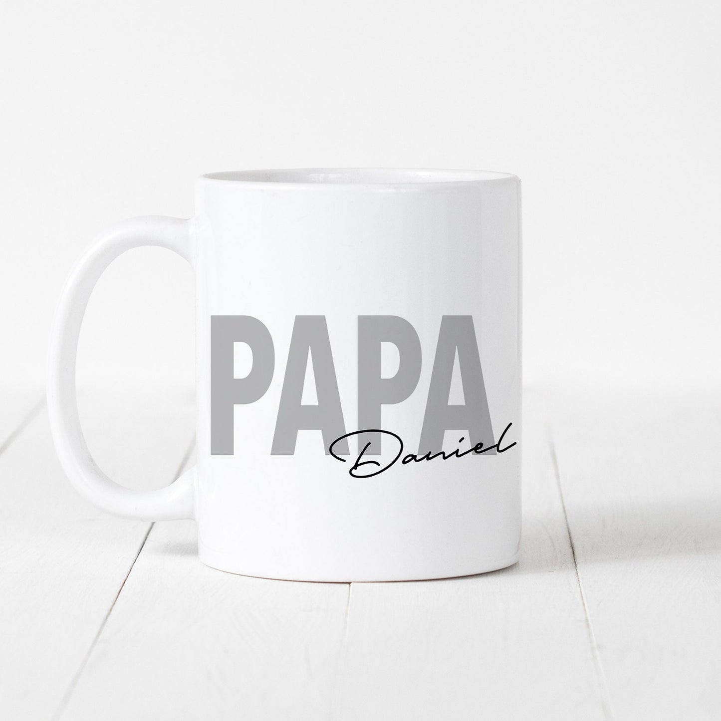 Papa Tasse Keramik Personalisiert mit Namen Verschiedene Farben Vater Geschenk Geburtstag Vatertag Vatertagsgeschenk