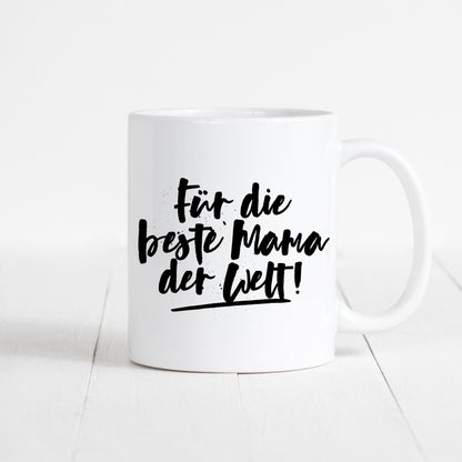 Für Die Beste Mama Der Welt Tasse Keramik Keramiktasse Mutter Geschenk
